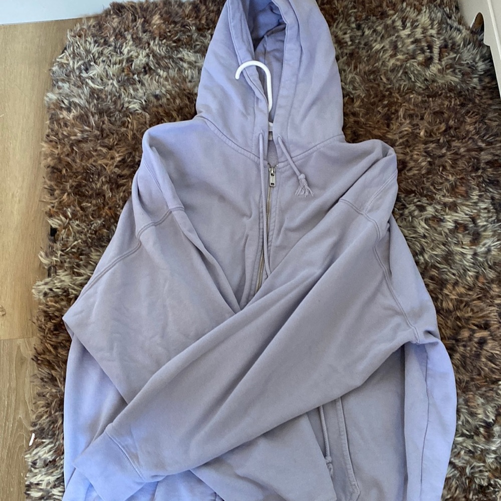 ‼️PERIWINKLE BRANDY MELVILLE OVERSIZED ZIP UP‼️